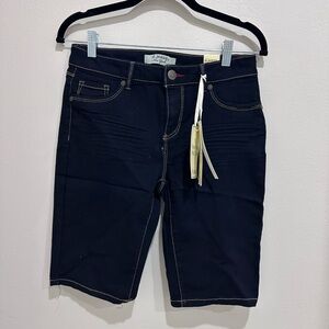 d.jeans Black High Waist Bermuda Shorts